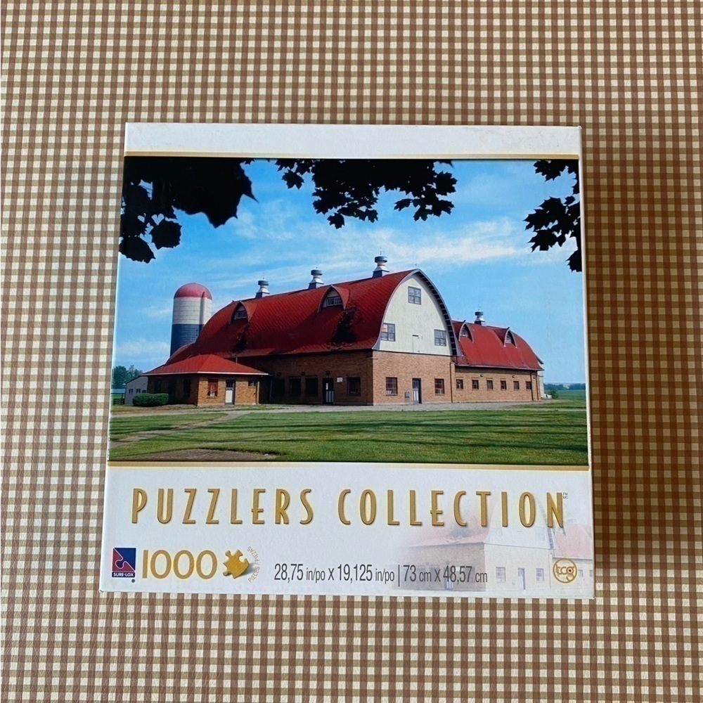 Puzzlers Collection 1000 pieces Old Farm INDIANA puzzle. NEW SEALED